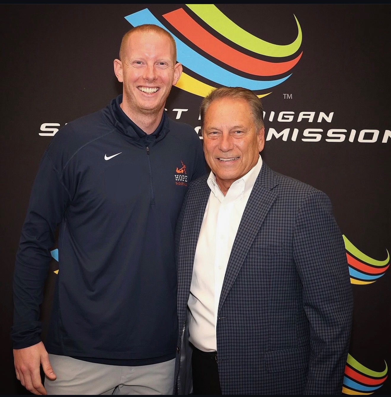 Austin with Coach Tom Izzo